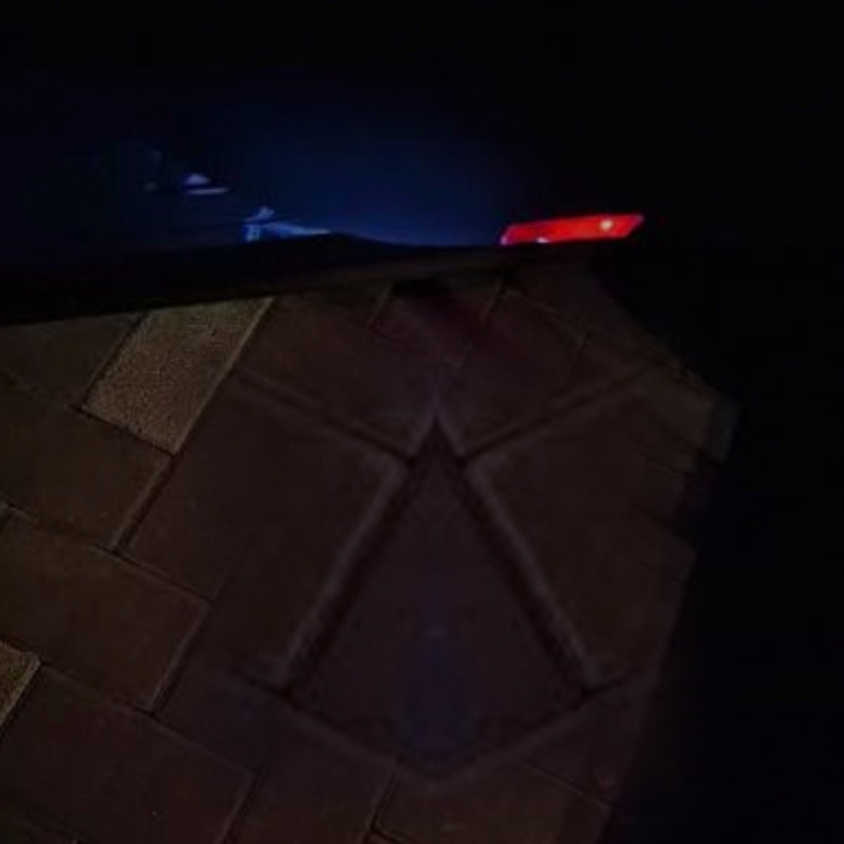 Car door at night with the door light off